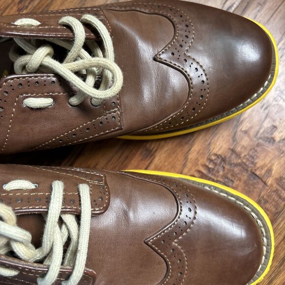 Sketchers Women Brogue Brown Faux Leather Sole Rubber Lace Up Shoes 8 - Picture 5 of 9